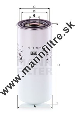Olejový filter MANN FILTER WD 13 145/18