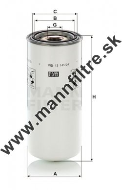 Filter hydrauliky MANN FILTER WD 13 145/24