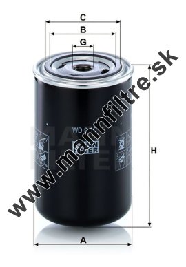 Filter hydrauliky MANN FILTER WD 940