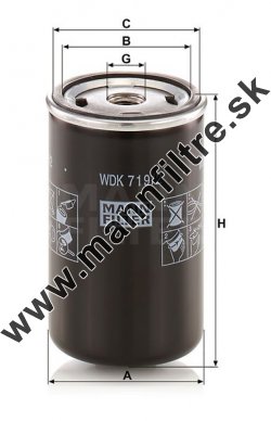 Palivový filter MANN FILTER WDK 719/2