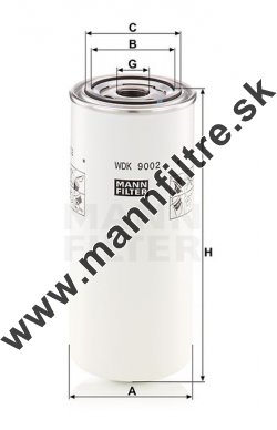Palivový filter MANN FILTER WDK 9002
