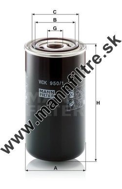 Palivový filter MANN FILTER WDK 950/1