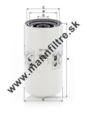 Filter hydrauliky MANN FILTER WH 1205