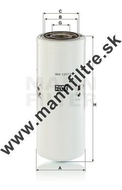 Filter hydrauliky MANN FILTER WH 1257/4