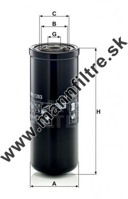 Filter hydrauliky MANN FILTER WH 1263