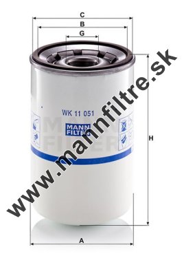 Palivový filter MANN FILTER WK 11 051