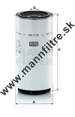 Palivový filter MANN FILTER WK 1176 x