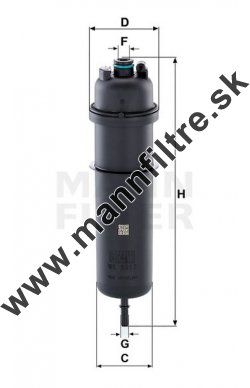 Palivový filter MANN FILTER WK 5017