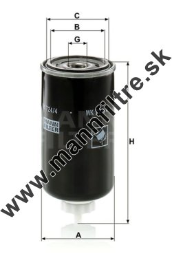 Palivový filter MANN FILTER WK 724/4