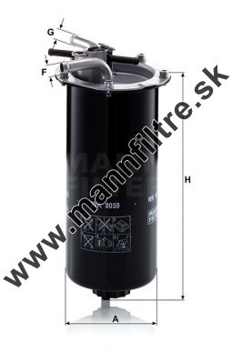 Palivový filter MANN FILTER WK 8059