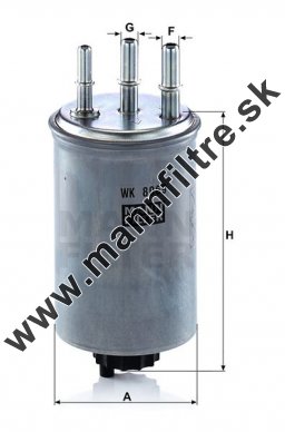 Palivový filter MANN FILTER WK 8069