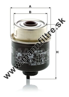 Palivový filter MANN FILTER WK 8112