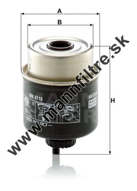 Palivový filter MANN FILTER WK 8118