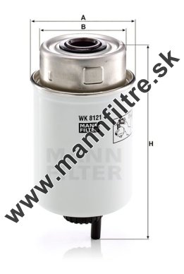 Palivový filter MANN FILTER WK 8121