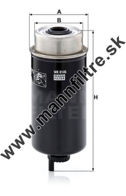 Palivový filter MANN FILTER WK 8145
