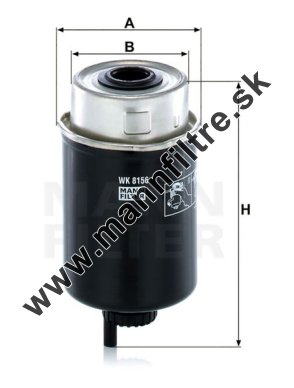 Palivový filter MANN FILTER WK 8156