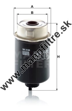 Palivový filter MANN FILTER WK 8166