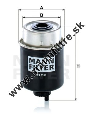 Palivový filter MANN FILTER WK 8169