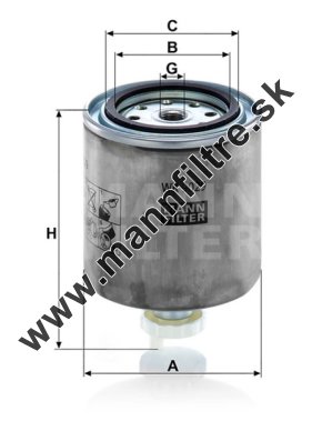 Palivový filter MANN FILTER WK 9029