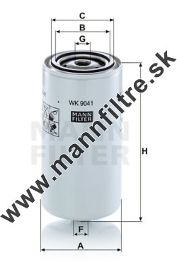Palivový filter MANN FILTER WK 9041 x