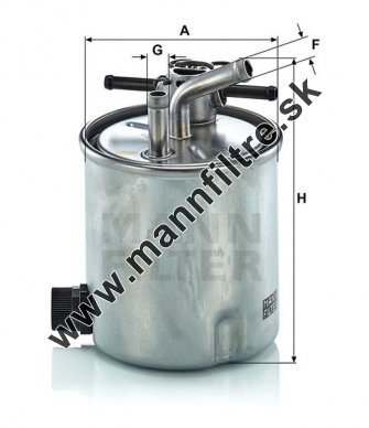 Palivový filter MANN FILTER WK 9067