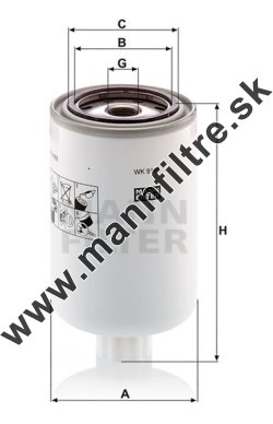 Palivový filter MANN FILTER WK 9165 x
