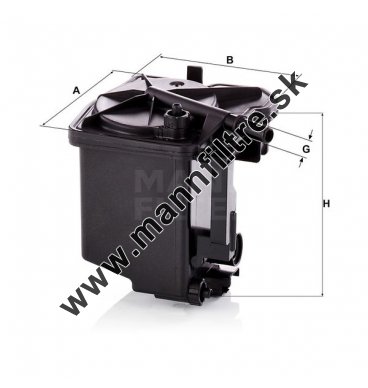 Palivový filter MANN FILTER WK 939/2 z