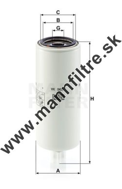 Palivový filter MANN FILTER WK 965 x
