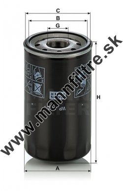 Olejový filter MANN FILTER W 1152/1