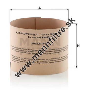 Olejový filter MANN FILTER ZR 12 001 z