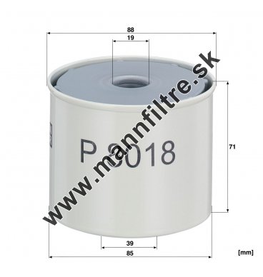 Palivový filter MANN FILTER P 8018 x