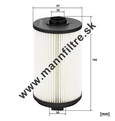 Palivový filter MANN FILTER PU 10 036 x