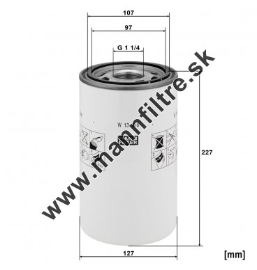 Filter hydrauliky MANN FILTER  W 13 018