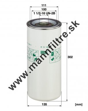 Olejový filter MANN FILTER W 13 145/11