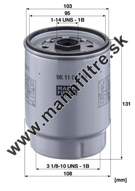 Palivový filter MANN FILTER  WK 11 022/1 z
