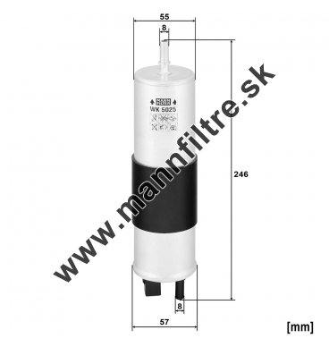 Palivový filter MANN FILTER  WK 5025