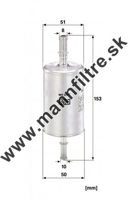Palivový filter MANN FILTER  WK 5027