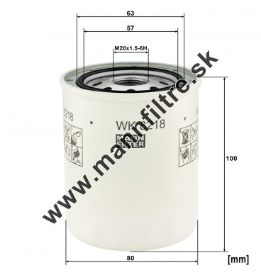 Palivový filter MANN FILTER  WK 8218