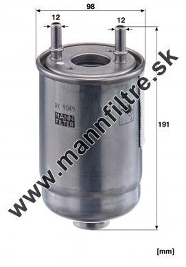 Palivový filter MANN FILTER  WK 9049 z