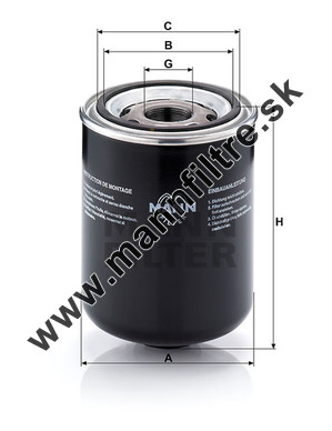 Olejový filter MANN FILTER W 1374/5