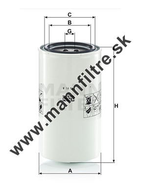 Filter hydrauliky MANN FILTER W 14 003