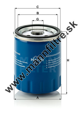 Olejový filter MANN FILTER W 712/15