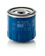 Olejový filter MANN FILTER W 712/16