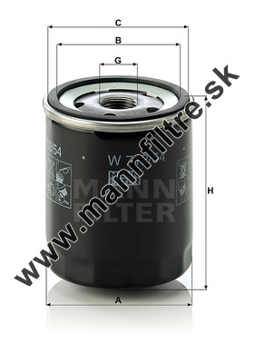 Olejový filter MANN FILTER W 712/54