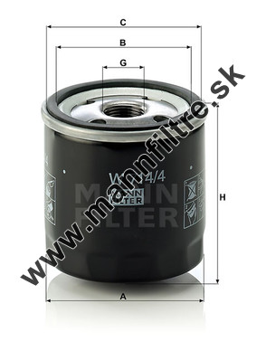 Olejový filter MANN FILTER W 714/4