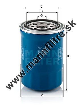 Olejový filter MANN FILTER W 830/3