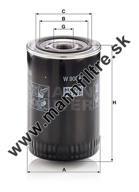 Olejový filter MANN FILTER W 9069
