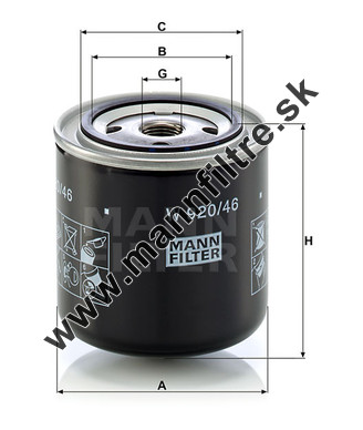 Olejový filter MANN FILTER W 920/46