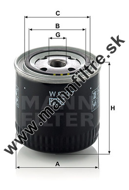 Olejový filter MANN FILTER W 920/7