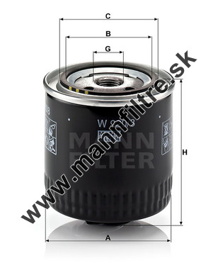 Olejový filter MANN FILTER W 920/8